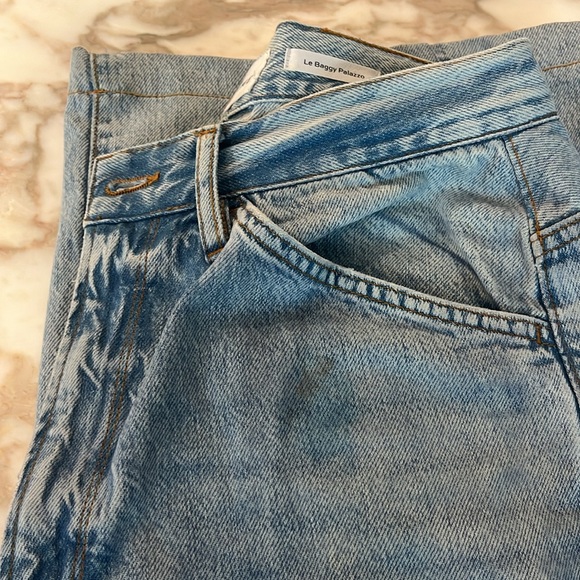 Frame Le Baggy Palazzo size 28 jeans in Natoma Clean - Picture 6 of 6